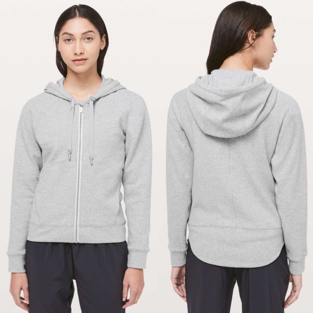 lululemon | Catch A Moment Zip Hoodie Light Grey
